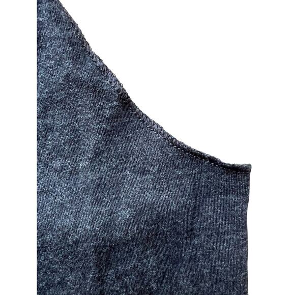 JURASSIC PARK Heather Black dinosaur Racerback raw stitching tank top sz XS - Picture 5 of 7